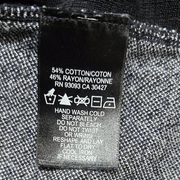 Nic+Zoe Gray Black Ombre Abstract Chevron Sweater Art to Wear Artsy Unique - Picture 8 of 8